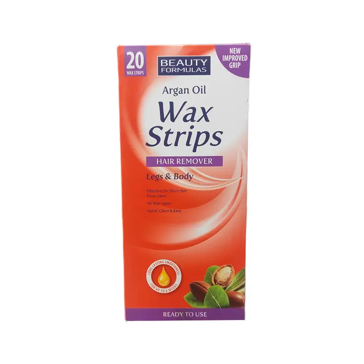 Beauty Formulas Argan Oil Wax Strips 20 Wax Strips