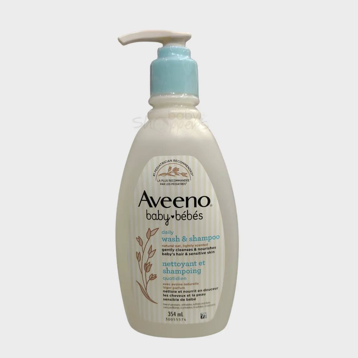 Aveeno Baby Daily Moisture Wash & Shampoo – 354ml