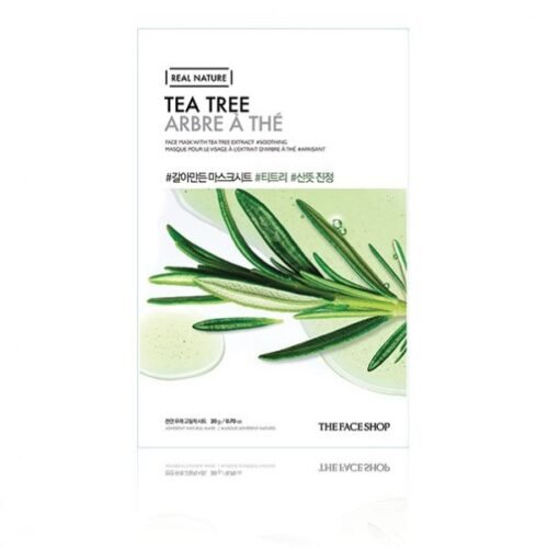 real-nature-face-mask-tea-tree-32500526-600x600 The Face Shop REAL NATURE Face Mask Tea Tree