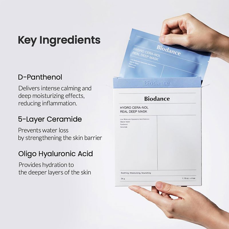 Biodance Hydro Cera-nol Real Deep Mask – 34g x4ea - Image 2