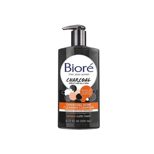 Biore-Charcoal-Acne-Clearing-Cleanser-200ml.jpg Biore Charcoal Acne Clearing Cleanser – 200ml