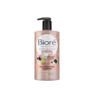 Biore Rose Quartz + Charcoal Daily Purifying Cleanser – 200ml