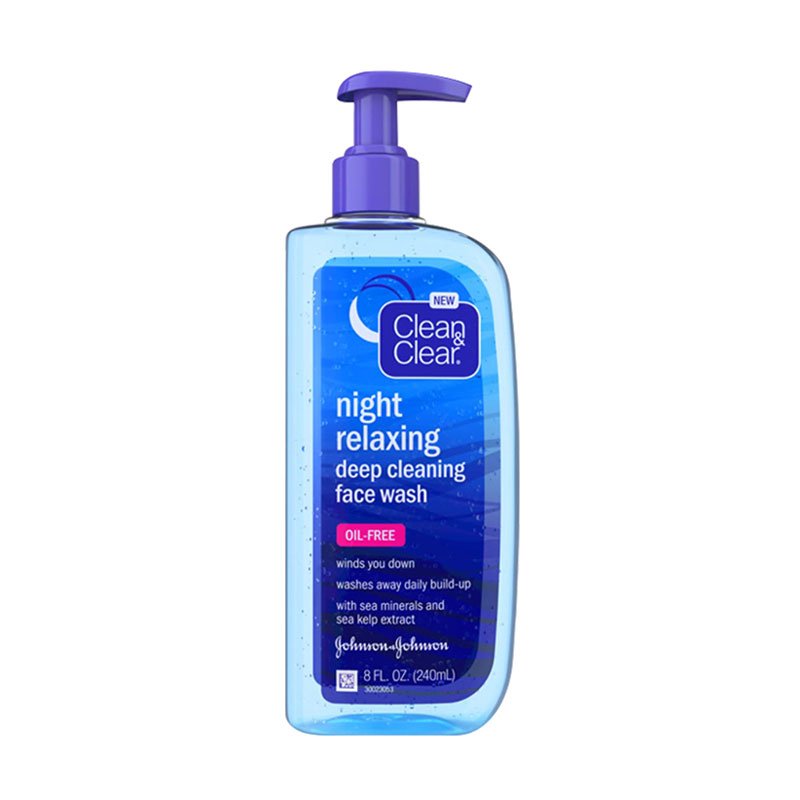 Clean & Clear Night Relaxing Deep Cleansing Face Wash – 240ml