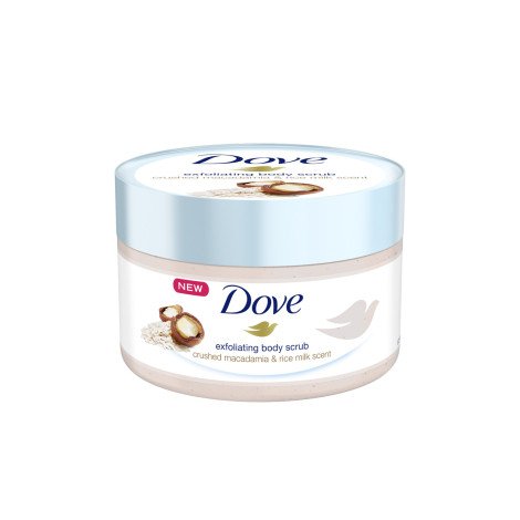 Dove Crushed Macadamia & Rice Milk Scent Exfoliating Body Scrub 225ml Dove Crushed Macadamia & Rice Milk Scent Exfoliating Body Scrub 225ml