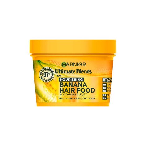 Garnier Ultimate Blend Nourishing Banana Hair Food + Vitamin C,E,F Multi-Use Mask 400ml Garnier Ultimate Blend Nourishing Banana Hair Food + Vitamin C,E,F Multi-Use Mask 400ml