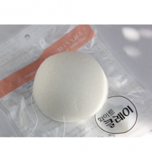 MISSHA NATURAL SOFT JELLY CLEANSING PUFF (WHITE CLAY)SOLD MISSHA NATURAL SOFT JELLY CLEANSING PUFF (WHITE CLAY)