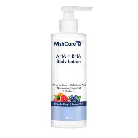 WishCare AHA BHA Body Lotion 200ml bottle