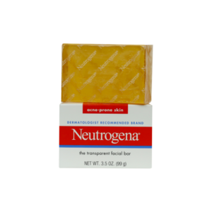Neutrogena Acne Prone Skin The Transparent Facial Bar 99g for Acne Care, Oil Control, Deep Cleansing and Healthy Looking Clear Skin