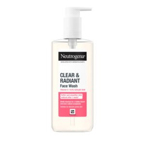 Neutrogena Clear & Radiant Face Wash for Normal Skin 200ml New Formula for Daily Cleansing, Skin Refreshing, Radiance Enhancement and Healthy Looking Skin