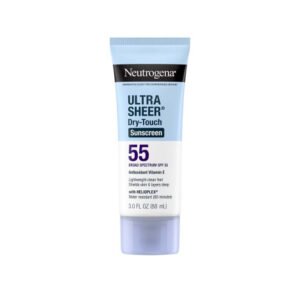 Neutrogena Ultra Sheer Dry-Touch Sunscreen SPF 55 88ml lightweight broad-spectrum sunscreen with non-greasy dry-touch finish for daily sun protection