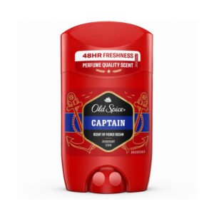 Old Spice Captain Deodorant Stick 50ml with Fierce Ocean Fragrance for Long-Lasting Freshness and Odor Protection