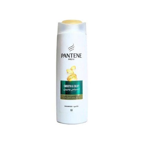 Pantene Smooth Shampoo 375ml with Pro-V Formula for Frizz Control, Silky Soft Hair and Smooth Manageable Results