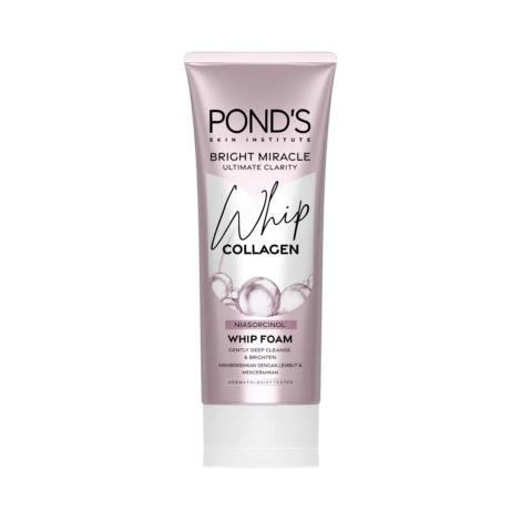 Pond's Bright Miracle Ultimate Clarity Collagen Whip Foam 100g Pond's Collagen Whip Foam 100g for Deep Cleansing, Skin Clarity and Soft Refreshed Skin