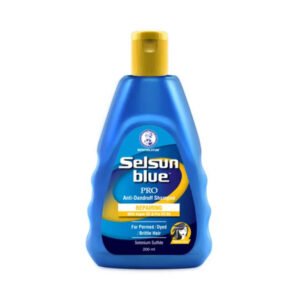 Selsun Blue Pro Repairing Anti-Dandruff Shampoo 200ml for damaged hair helps control dandruff flakes, soothe itchy scalp, cleanse deeply, and leave hair healthier-looking and smoother