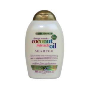 OGX Damage Remedy Coconut Miracle Oil Shampoo 385ml for Dry Damaged Hair Repair and Hydration