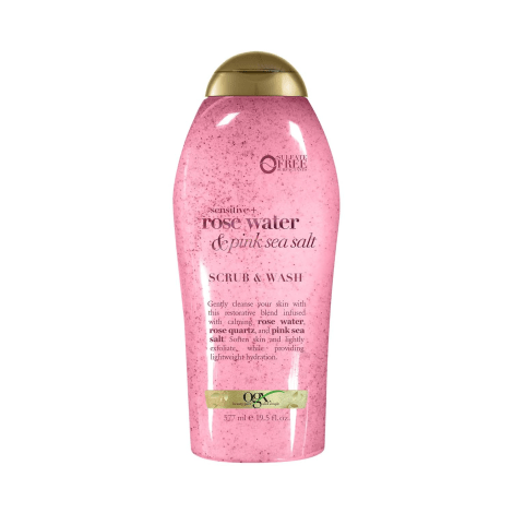 normal-QWklcXzDOiLOMHXOhwWKcqIFg8RZG8 Ogx Sensitive Rose Water & Pink Sea Salt Scrub & Wash 577ml