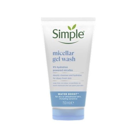 normal-chuKiARwvgn76Etoc6zgY5qFdvwVuJ Simple Water Boost 9% Hydration Powered Micellar Gel Wash 150ml