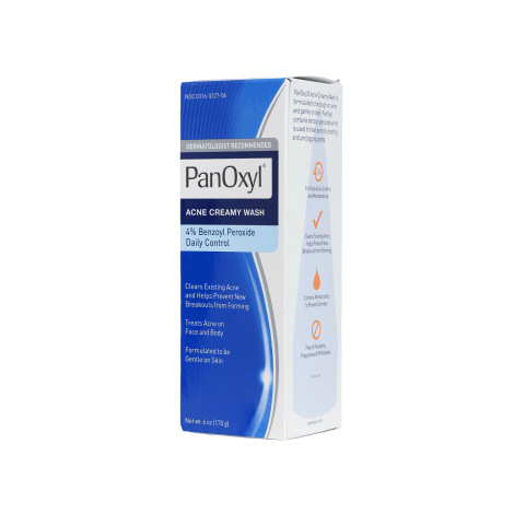 PanOxyl Acne Creamy Wash 170g PanOxyl Acne Creamy Wash 170g with 4 Percent Benzoyl Peroxide for Daily Acne Control