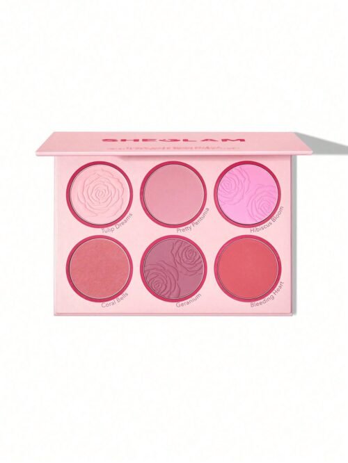 shein@v1@151 Sheglam Floral Flush Blush Palette-Blushing Bouquet